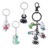 Hollow Knight Metall Charaktere Schlüsselanhänger Der Ritter Oktopus Grub Hornet Anhänger Schlüsselkette für Damen Herren Schlüsselhalter Schmuck