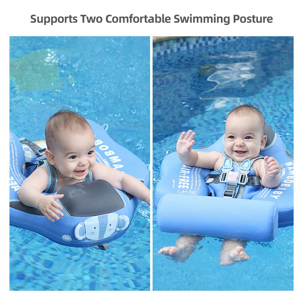 Mambobaby Baby Swim Float Non-inflatable Baby Swimming Float Ring Waterproof Kids Swim Trainer for