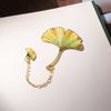 Gilt-Edged Metal Bookmark Exquisite Craft Book Separator Leaf Bookmark  School Supplies