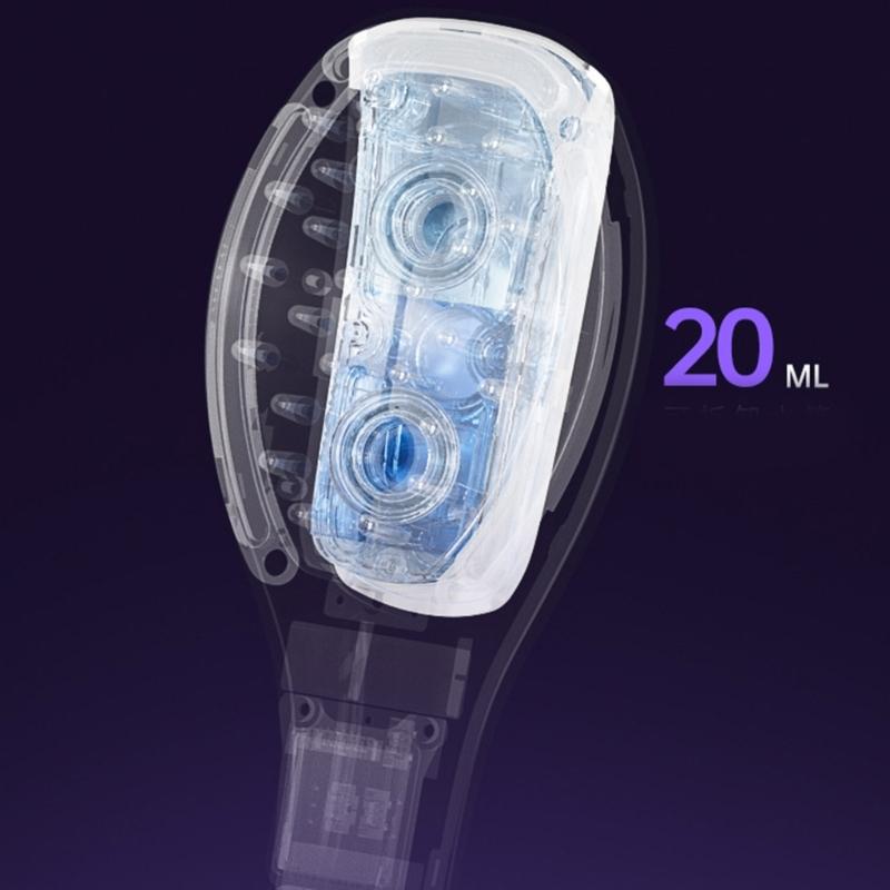 5 Gear Adjustable Electric Scalp Massage Brush Comb USB Rechargeable Vibrating Scalp Massager Tool for Hair Treatments