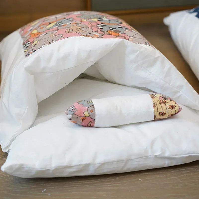 Kawaii Zdejmowane Łóżko dla Kota Dom Artykuły Produkty dla Dorosłych Kotów Duże Łóżko dla Psa Zwierzaka Dom Jaskinia Wygodne Jedzenie Słodkie