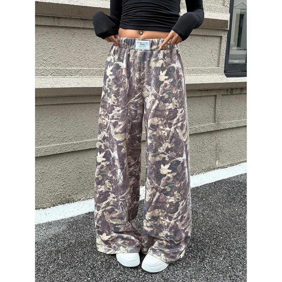 Spring/Autumn New Style Women's Casual Pants Street Ins Fashion Loose High Waist Wide Leg Long Pants