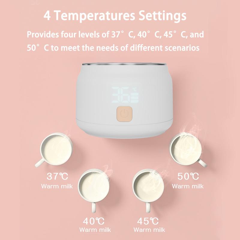 High Quality Portable Multifunctional Milk Warmer with Wireless Insulation and Small Volume USB Heated Baby Bottle Milk Warmer