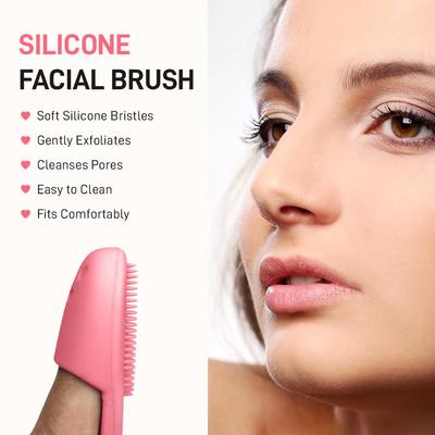 Multibrite Nose Exfoliator Brush, Gentle Facial Cleansing Tool with Soft Silicone Bristles, Deep Pore Cleanser, Blackhead Removal, Precise Exfoliat