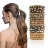 Leopard Print Towel Loop Hair Loop For Women, High Elasticity Ponytail, Rubber Band Hair Rope