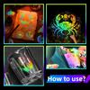 Holographic Motorcycle & Car Stickers: 100 Laser Sheets with Biker Respect Design