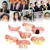 5pcs Terrible Funny Rotten Goofy Fake Teeth Creepy Dentures Party Halloween