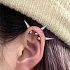3 ks/šarže Punk Rock Nerezová ocel Hroty Helix Piercing do ucha Čertovský Stack Chrupavka Piercing do těla Šperky Sada pro muže Ženy