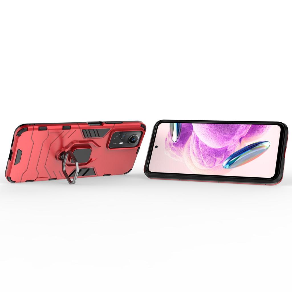 Redmi Note 12S 4G Car Finger Ring Case - Black Panther Edition