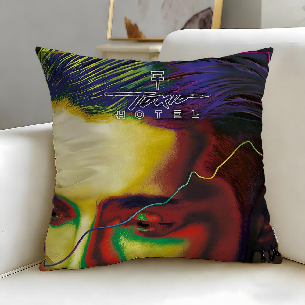 

classic band Tokio Hotel Cushion Cover Soft & Easy-Wash Pillow Case – Versatile for Couch, Bed, Travel and Office 30cmx30cm
