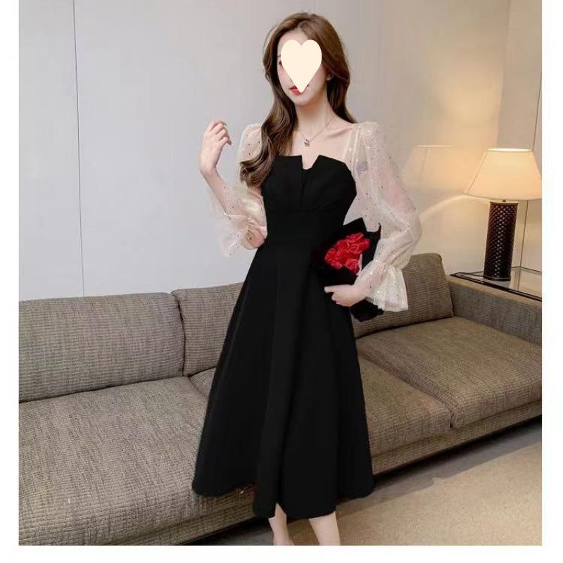 Premium Temperament Red Dress Women's Spring and Autumn Toasting Clothes Bridal Engagement Dress Return Casual Clothes