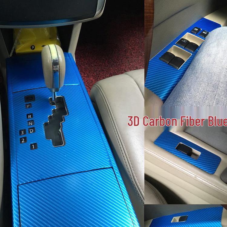 Carbon Fiber Central Control Gear Decor Sticker for 2004-2007 Teana Interior Modification