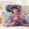 Love and Deepspace Rafayel Submerged Eclipse Merling Oath Warm Soft Plush Blanket for Sofa Living Room Bedroom Travel Flannel
