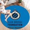 Club Brugge KV Custom Name Round Area Rug,Carpet Rug for Living Room Bedroom Sofa Playroom Decor,Non-slip Floor Mat