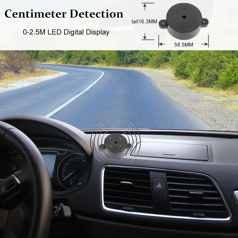 Parking Sensor 6 Colors 16.5mm Flat Sensor Reverse Radar Sound Buzzer Alarm Sound