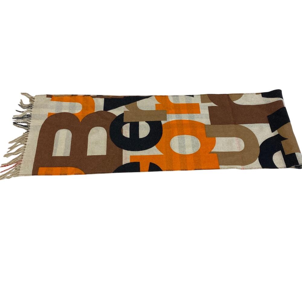 BURBERRY 8024470 Reversible Check logo cashmere Scarf multicolor cashmere Women Used
