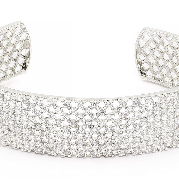 Современный браслет Kada с родиевым покрытием — фото 6