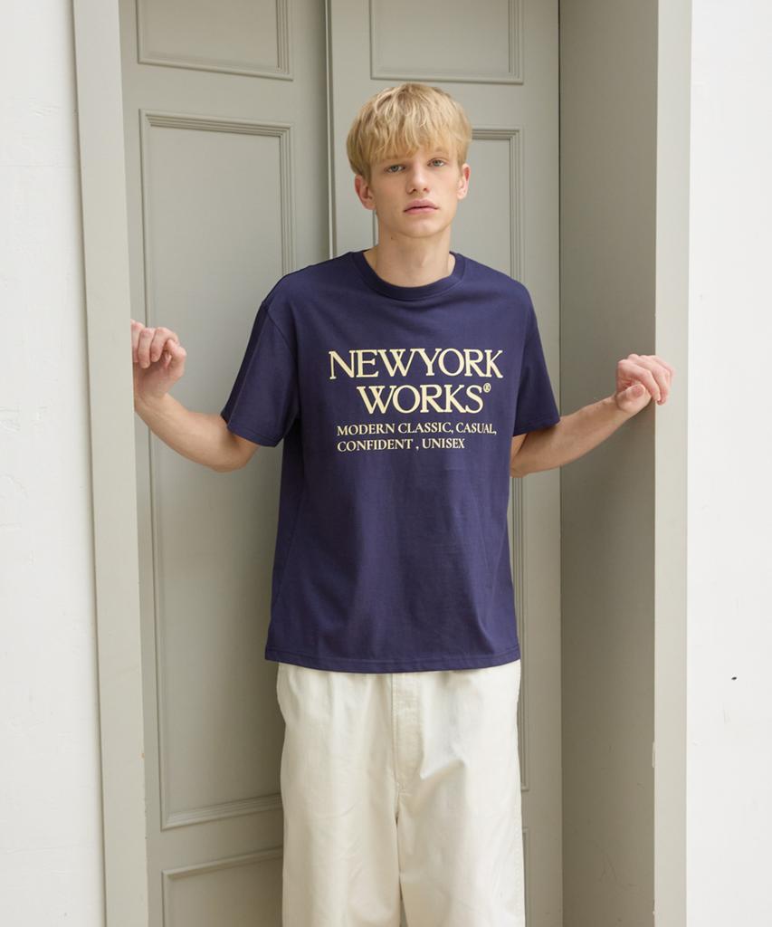 Nyuyogwogseu Unisex Oversized T-Shirt_ Navy