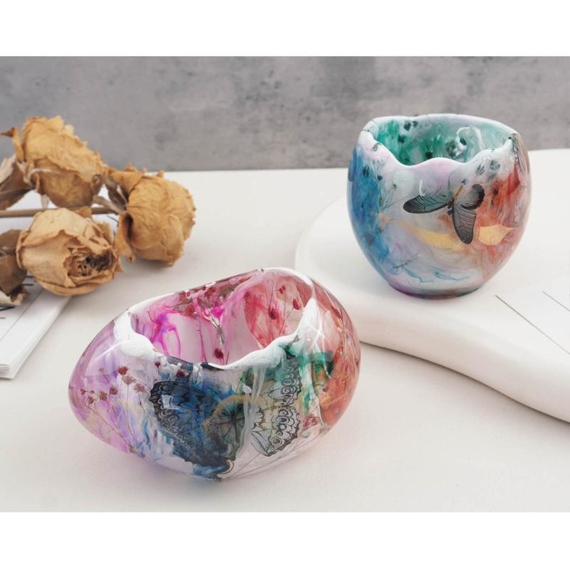 Silicone Candle Holder Moulds Eggs Shaped Silicone Clay Mould Crafts Moulds Silicone Material for DIY Hand-Making Lover