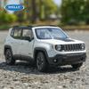 WELLY 1:24 Jeep Renegade Trailhawk SUV Alloy Car Model Diecast Metal Off-road Vehicles Car Model Simulation Collection Kids Gift