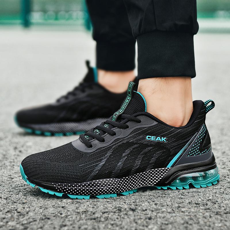 Classic Marathon Running Shoes for Men Large Size Air Cushioning Sneakers Men Mesh Breathable Outdoor Jogging Walking Shoes Male