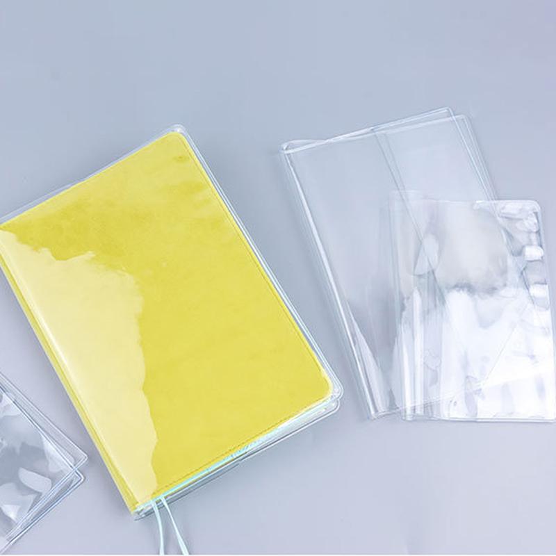 2Pcs Waterproof Pvc Transparent Protective Sleeve For A6 A5 Notebook Journal Planner Book Diary Protect Cover Office Supplies