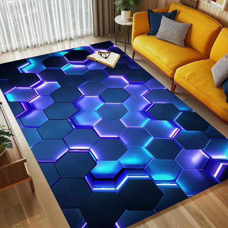 Hexagon Living Room Nonslip Area Rug Soft Carpet For Bedroom Game Playroom Sofa Office Home Decor Doormat Christmas Gift C926366