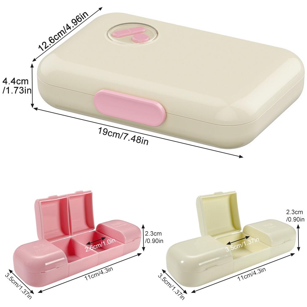 Durable And Safe 1Pcs Weekly Pill Organizer 3/4X A Day 7 Day Pill Box 3/4 Times Portable For Travel Pill Case For Pills/Vitamin/Fish Oil