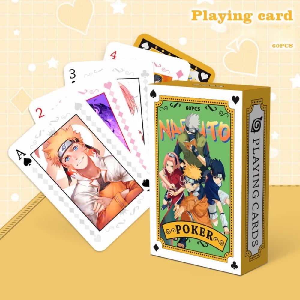 Anime Poker Toy Jujutsu Kaisen Board Game Cards NARUTO HUNTER×HUNTER Cosplay Hardcover Table Game Fans Birthday Gift