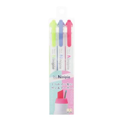 Sun-Star Stationery Water-Based Pens & Markers Ninipie Set of 3 Ver2 S4591747