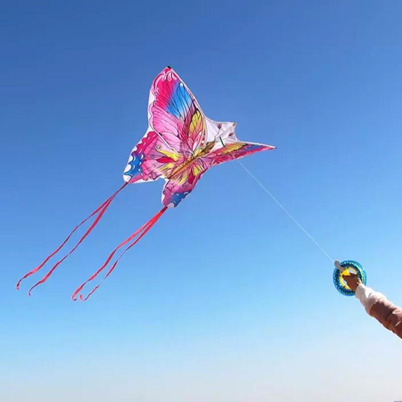 Colorful Wings Butterfly Kite: Easy-Fly Light Breeze for Adults & Kids - High-Grade Delta Design