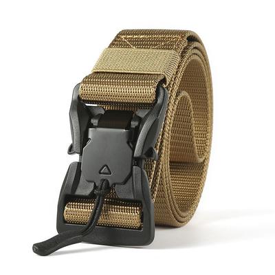 Herren Gürtel Outdoor Jagd Schwarz Militär Taktische Schnellverschluss Magnetschnalle Multifunktions Canvas Nylon Taillengürtel Gurt