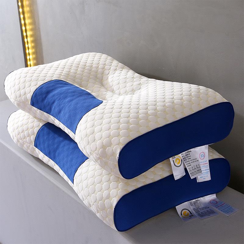 "Water Cube Washable Neck Spa Massage Pillow for Home or Dorm - One Pair"