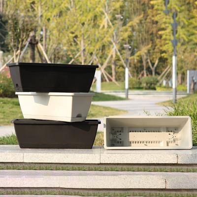 Resin Vegetable Basin Breathable Useful Vase Succulent Plant Pot Nursery Balcony Bonsai