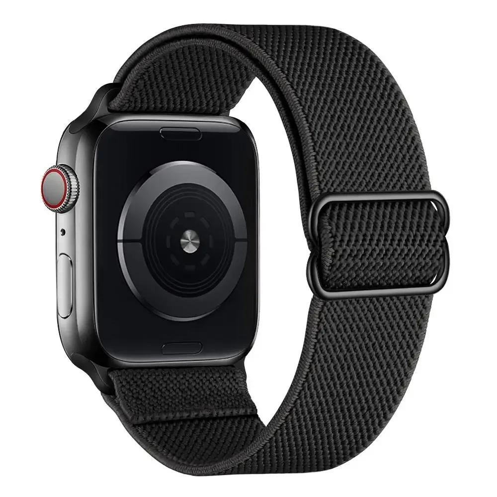 Elastyczny Nylonowy Pasek do Apple Watch ultra 2 49mm Seria 9/8/7 41mm 45mm38/42-40mm/44mm Boho Bransoletka iWatch 6 5 4 3 Se Pasek