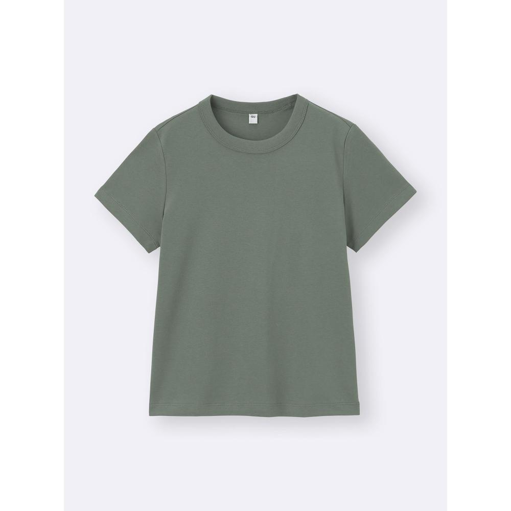 GU by Uniqlo Baumwoll Glattes Rundhals-T-Shirt