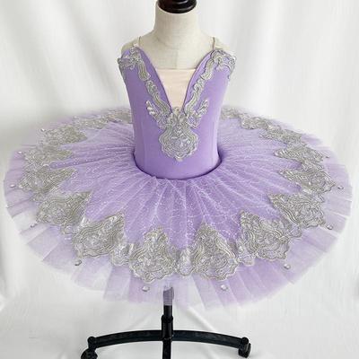 Ballettrock für Mädchen, professioneller Ballett-Tanz-Tutu, Rüschenkanten, klassisches Ballett-Tutu-Kleid für Auftritte von Mädchen und Frauen