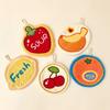 Children's Soft Coral Fleece Fruit Hand Towel - Absorbent, Thickened, and Hanging Kitchen Wipe