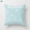 Light Blue Green Mint Color Geometric Printing Pattern Cushion Cover Home Living Room Sofa Decoration Square Pillow Pillow Cover