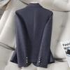 2025 Damen Merino-Woll-Anzugjacke - Herbst/Winter Petite Slim Fit, Verdickter Blazer im Göttinnen-Stil