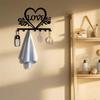 Creative Cat Metal Key Hooks Wall Mounted Organizer Rustproof Home Decor