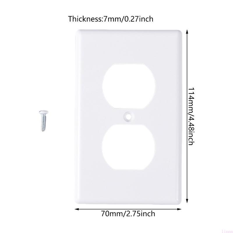 Electrical Receptacle Wall Plate Faceplates Covers Light Switches Socket Cover Electric Socket Plug Covers Enduring