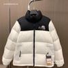 Winter 1996 US Version Plaid Hooded Cotton Jacket Unisex Warm Embroidered Couple Coat