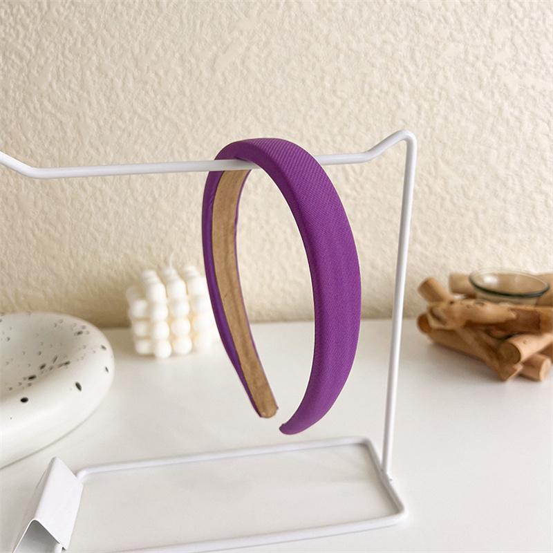 

Корея Инс Фиолетовая Повязка на Голову Женская Мода Однотонная Широкая Повязка на Голову Девушки Милые Сладкие Повязки для Волос Обруч для Волос Женские Аксессуары для Волос