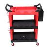 3-laags Auto Detailer Kar met Wielen Gatenborden Haken Emmer Rollend Gereedschap Utility Kar Organizer voor Detailers Garage