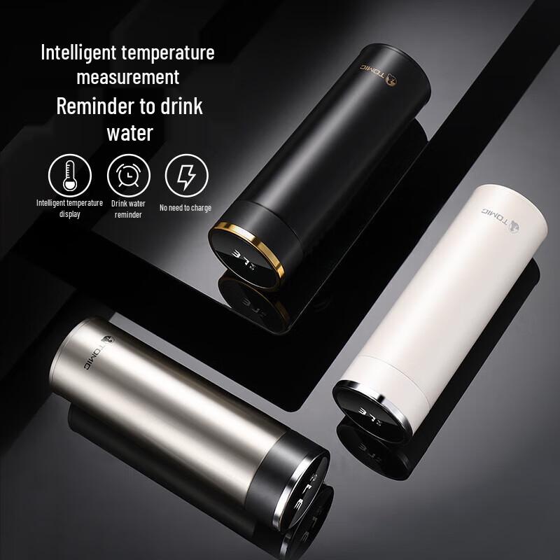 TOMIC Smart Temperature Ceramic Insulated Tea Cup