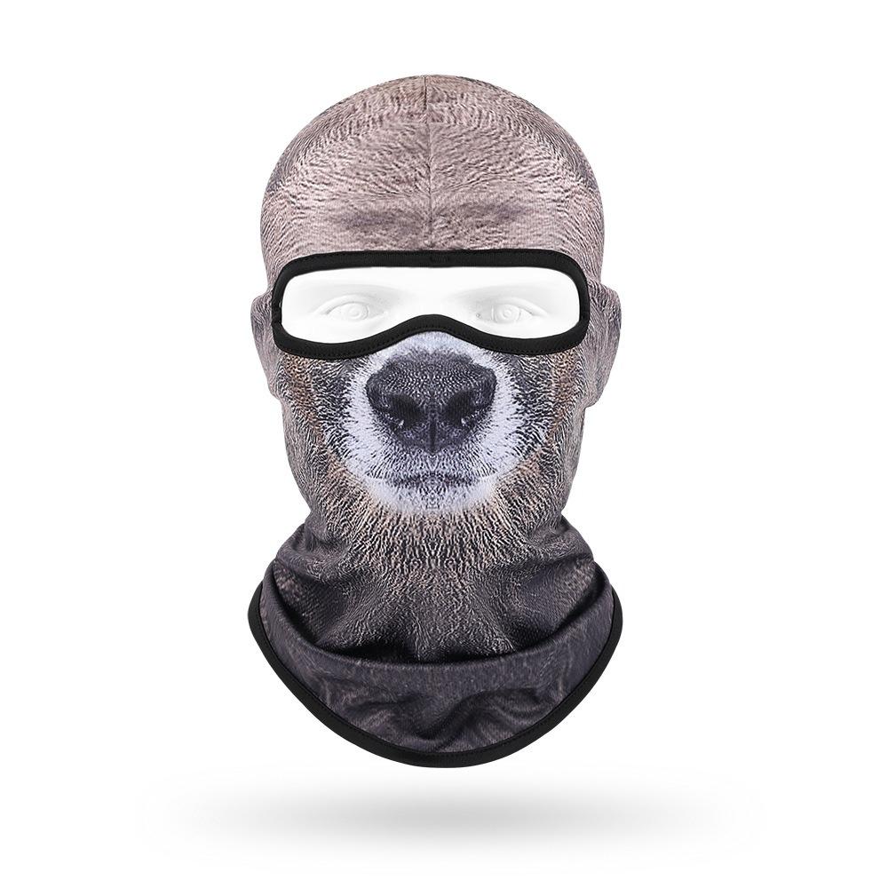 Sweat Wicking Face Mask Breathable Head Cover Animal Print Neck Gaiter Hiking