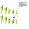 1 Set Children Fishing Board Game Kit with 2 Rods 8 Retractable Fishes Ruler Toddlers Boys Girls Educational Multi-player Interactive Fishing Toy