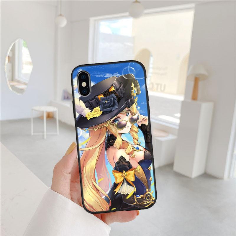 CJ60 Genshin Impact Soft Shell Phone Case for Redmi Note 10 11 12 Pro Max 10S 10C 10T 11A 11S 12S 12C