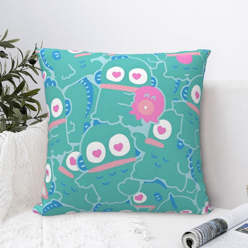 Hangyodon Cute Cartoon Pillowcase Soft Polyester Cushion Cover Gift Pillow Case Cover Home Square 45X45cm